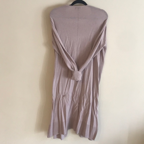 Antique ballerina pink long sweater duster. - Picture 3 of 4